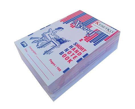 KESETKO Shorthand Note Book, Steno Note book, (1280 Page in 8 Pcs) 7 ...