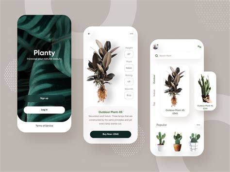 Plant Shop Ui Design Mobile, App Ui Design, User Interface Design ...