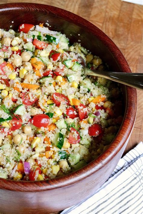 Quinoa Salad with Chickpeas - The Cheeky Chickpea