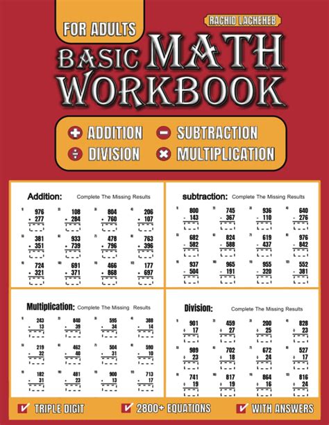 Image result for Basic Math Workbook