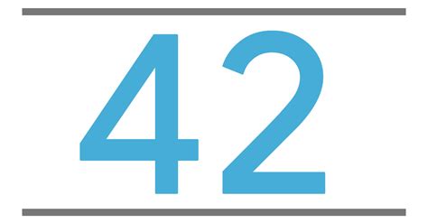 number 42 - Number 42 - Sticker | TeePublic