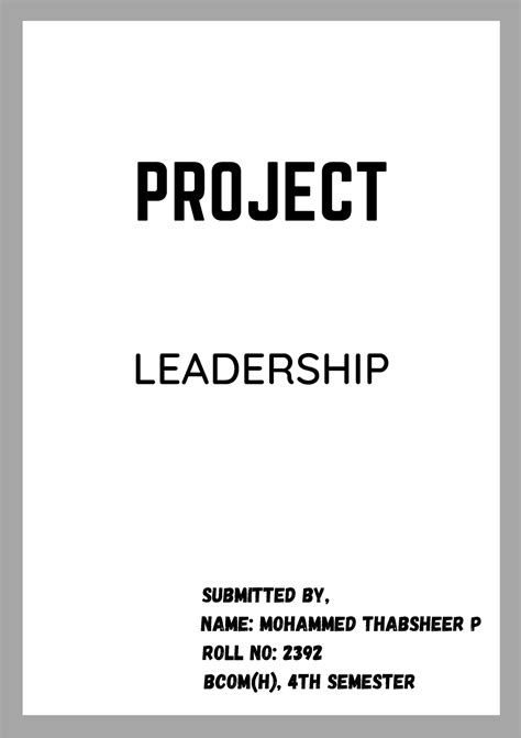Project - Ghccfh - PROJECT SUBMITTED BY, NAME: MOHAMMED THABSHEER P ...