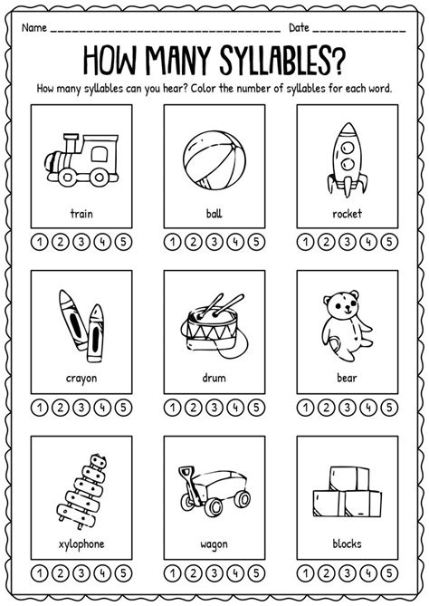 Reading Syllables Worksheet 的图像结果