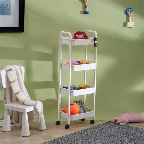 Sleek Storage 4-Layer Trolley