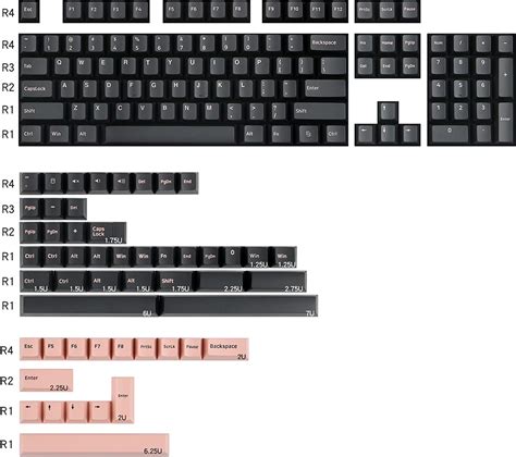 Buy पीबीटी कीकैप, 156 कीकैप सेट, चेरी प्रोफाइल, डबल शॉट कीकैप, चेरी ...