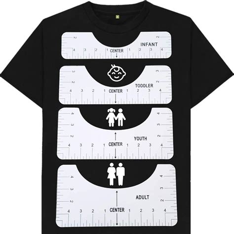 Buy T-Shirt Alignment Ruler,T-Shirt Vinyl Ruler Guide - Centering ...