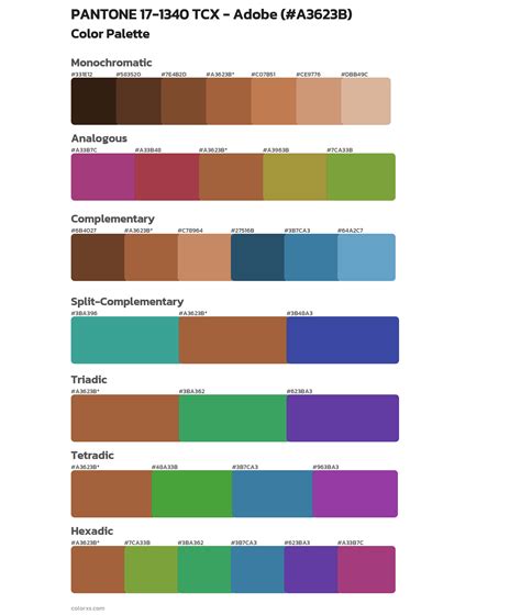 PANTONE 17-1340 TCX - Adobe color palettes - colorxs.com - Adobe Color Palette