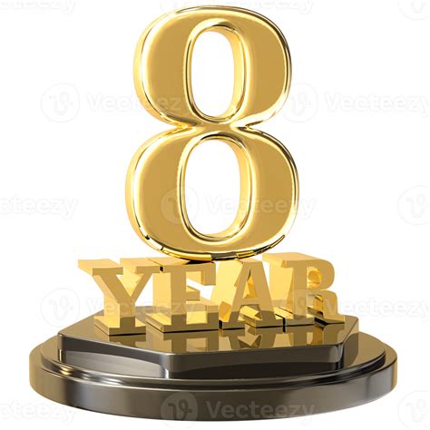 Happy Anniversary 8 Year 24345895 PNG