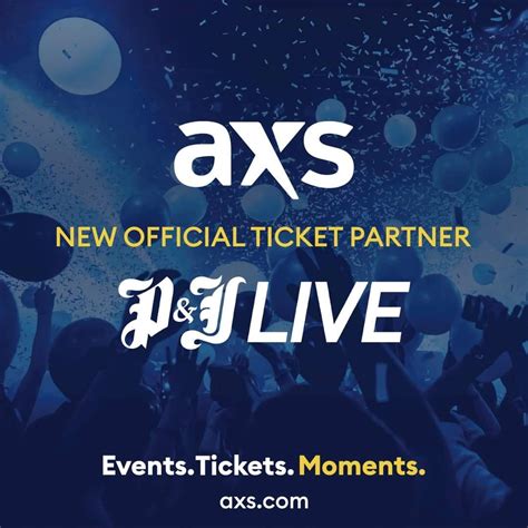 Delighted to announce that AXS is now the official ticketing partner ...