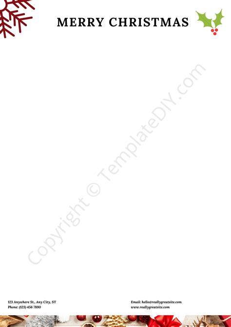 Free Printable Santa Letterhead Templates