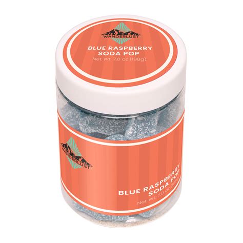 Blue Raspberry Soda Bottles: Large Jar - HPG Brands