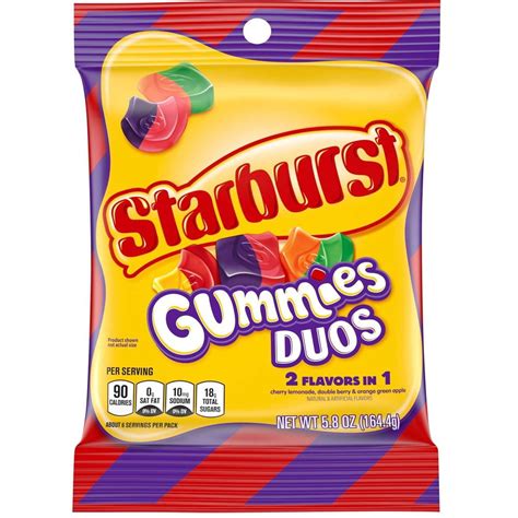 PriceCaseStarburst Duos Gummies Peg Pack 12-5.8 India | Ubuy
