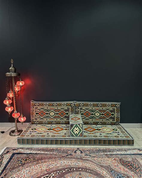 Arabian Majlis Divan Set - Stylish Floor Cushion Set - Bazaar G Rugs N ...