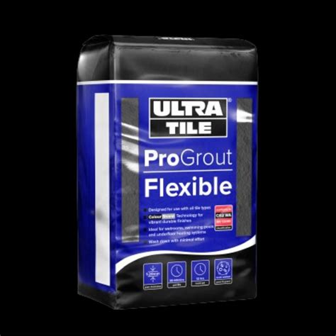Black Tile Grout - Ultra Tile ProGrout Flexible 3kg