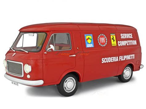 PreBook : 1970 Fiat 238 Series 1 Ferrari service Van 1:18 Laudoracing ...