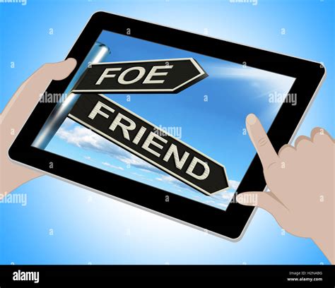 Foe Friend Tablet Meaning Enemy Or Ally Stock Photo - Alamy