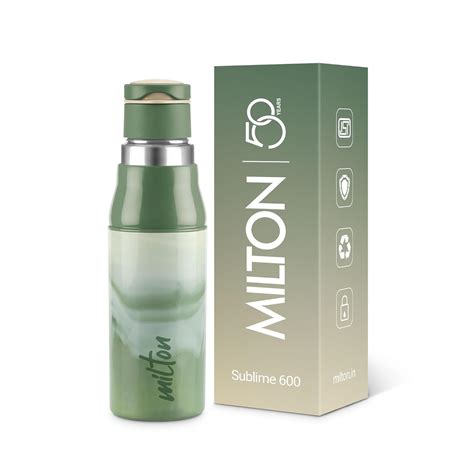Milton Steel Sublime 600 Thermoware I PU Insulated Water Bottle 500 ml ...