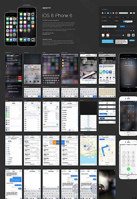 iOS7界面PSD设计模板素材