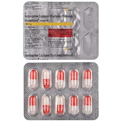 Duvadilan Retard 40 mg - Strip of 10 Capsules : Amazon.in: Health ...