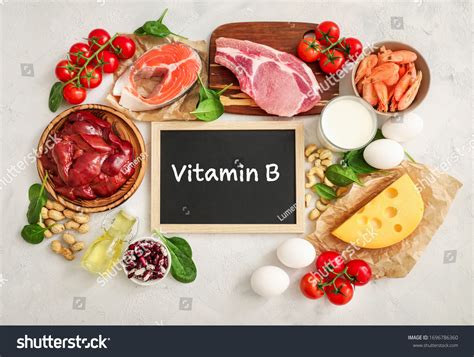 Assortment High Vitamin B Sources On Stock Photo 1696786360 | Shutterstock