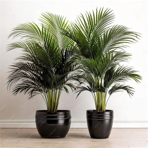 Png of an elegant indoor potted palm plant for interior decor and ...