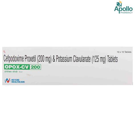 Opox-CV 200 Tablet | Uses, Side Effects, Price | Apollo Pharmacy