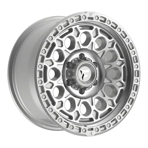 Fittipaldi Offroad Silverado 1500 FT101 Gloss Silver with Machined Face and Undercut 6-Lug Wheel ...
