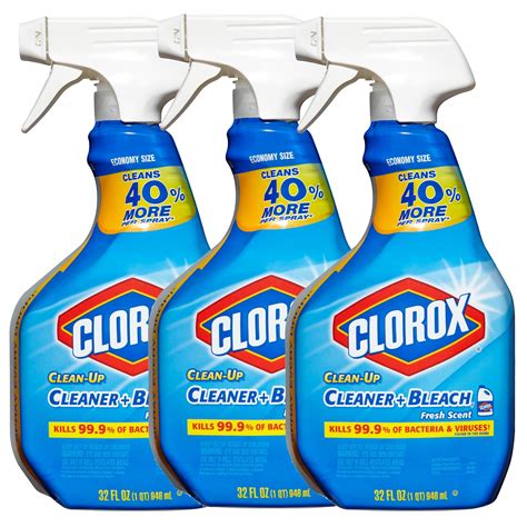Clorox Clean-Up All Purpose Cleaner Spray Bottle with Bleach, Fresh ...