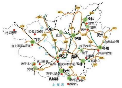 广西地图旅游路线_广西地图旅游路线图 - 随意优惠券