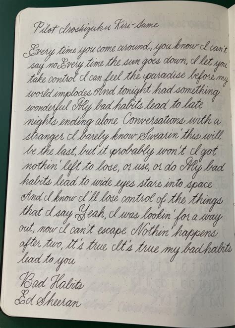 how can i make my cursive look like 1800s's hand writing? : r/Handwriting