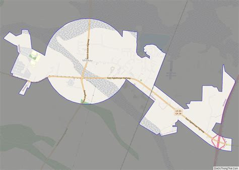 Midway Georgia Map at Diana Kearns blog