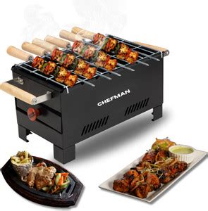 Chefman Portable Coal Barbeque Griller for Healthy Grilling and Outdoor ...