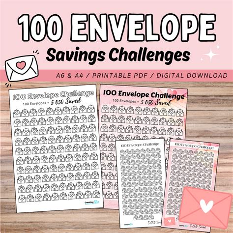 Simple Savings Challenge - free Printables to Save 500, 1000 and 2000 - Creating Xtra
