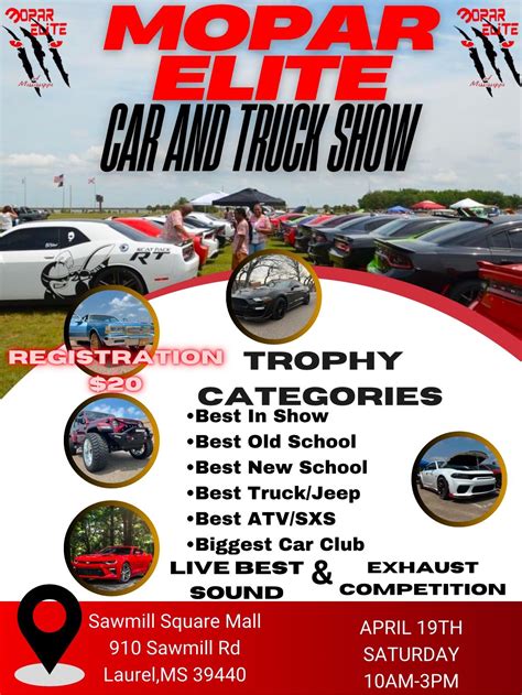 Mopar Elite’s Car And Truck Show, Sawmill Square Mall - Laurel, MS, 19 ...