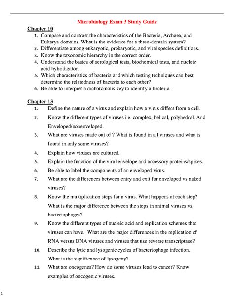 Image result for Microbiology Study Guide