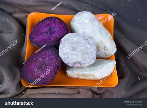 Purple Yam Taro That Steamed Served Stock Photo 2057336117 | Shutterstock