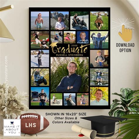 Graduation 35 Photo Collage Class of Year Graduate Foam Board | Zazzle | Photo collage, Photo ...