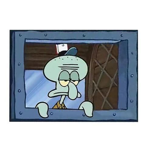 Squidward Looking Out Window
