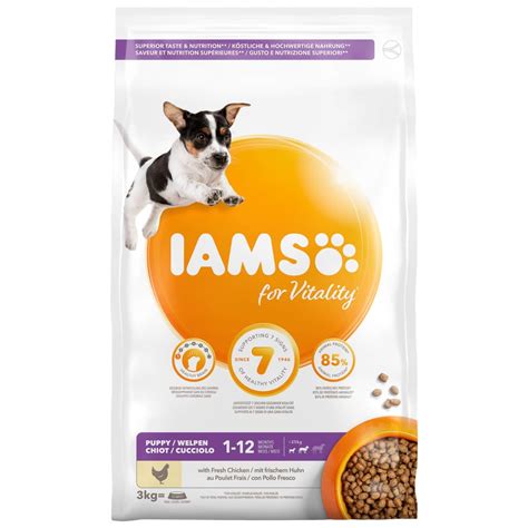 Iams Puppy & Junior Dry Dog Food 3kg-Chicken | Pet Food -B&M