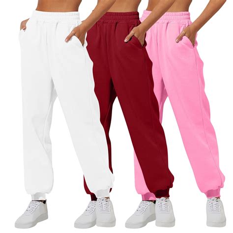3PC Baggy Sweatpants for Women High Waisted Scrub Pants Petite ...
