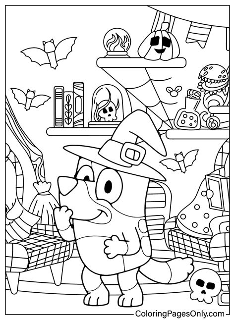 20+ Bluey Halloween Coloring Pages - Free Printable PDF & Online Coloring