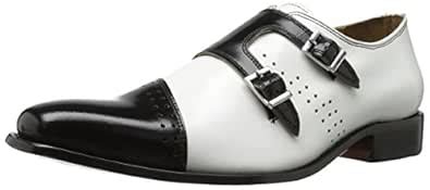 Buy Giorgio Brutini Men's Carbonne Slip-On Loafer, Black/White, 8.5 US ...
