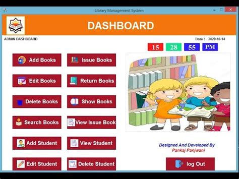 Library Management System Python Tkinter 的图像结果