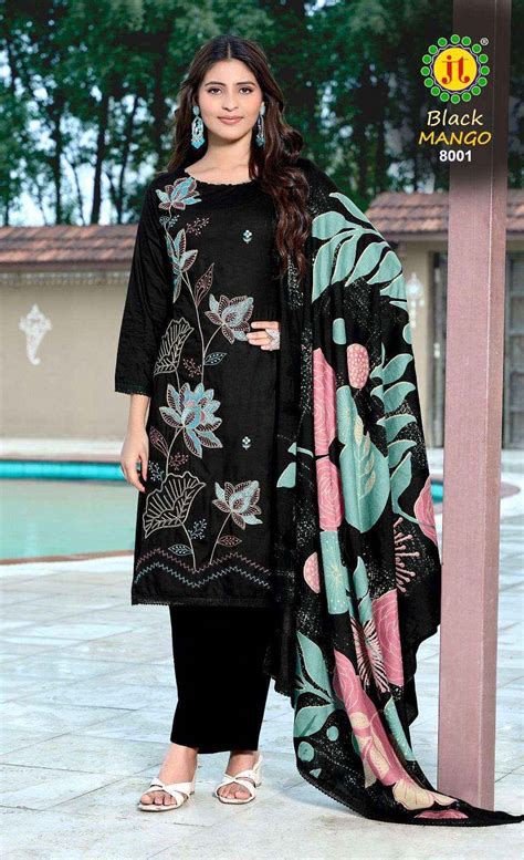 Jt Black Mango Vol 8 Ethnic Wear Rayon Suit Catalog Wholesale Price