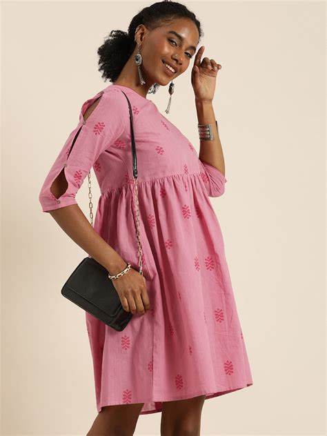 Taavi Woven Legacy Pure Cotton Striped Empire Dress - Price History