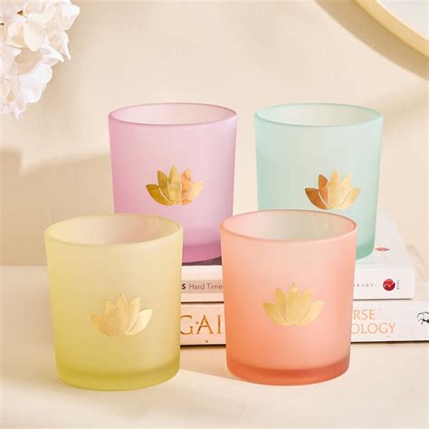 Buy Corsica Nahar Curio Set of 4 Frosted Glass T-Light Holders from ...