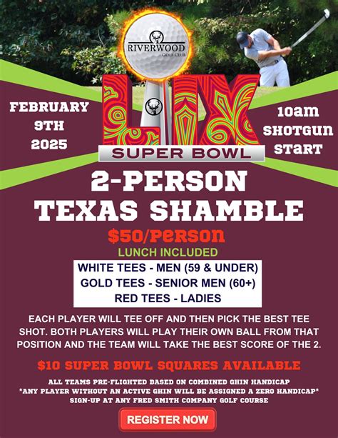 2025 Super Bowl Shamble - Fred Smith Company Sports Club