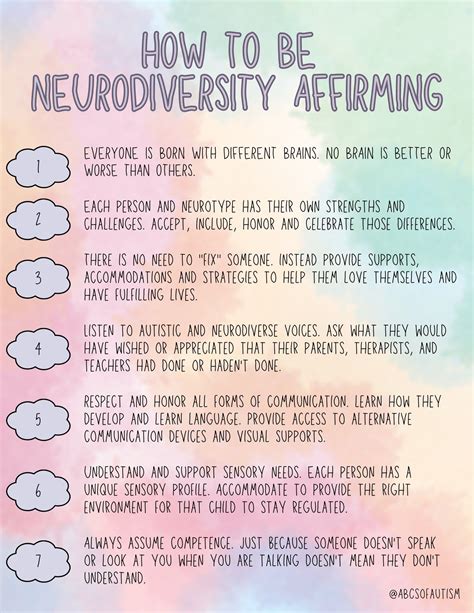 How to be Neurodiversity Affirming | Coping skills, Therapy worksheets, Emotional awareness