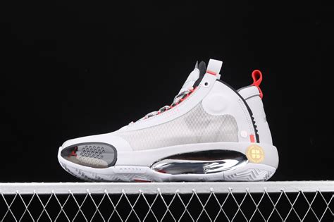 Nike Air Jordan XXXIV PF Eclipse 34 Red White Mens Shoes BQ3381-500 - Air Jordan 34 XXXIIII ...