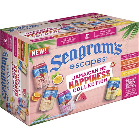 Seagrams Escapes Jamaican Me Happy Happiness Collection Drink (12 fl oz ...